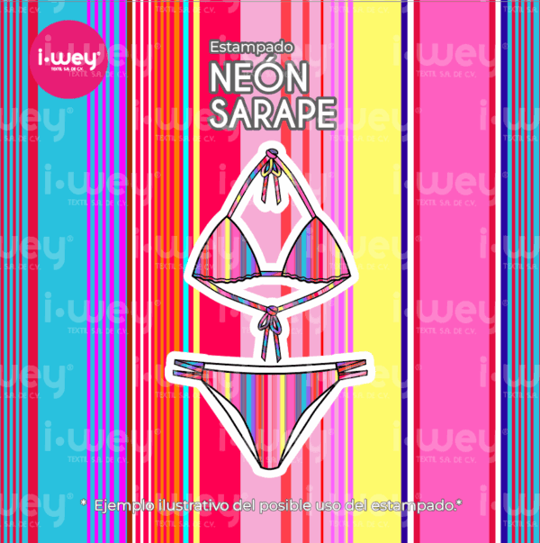 Estampado Neón Sarape