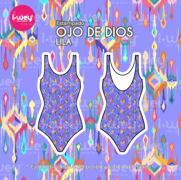 Estampado Ojo de Dios lila