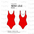 Estampado Nena Lele rojo