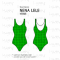 Estampado Nena Lele verde