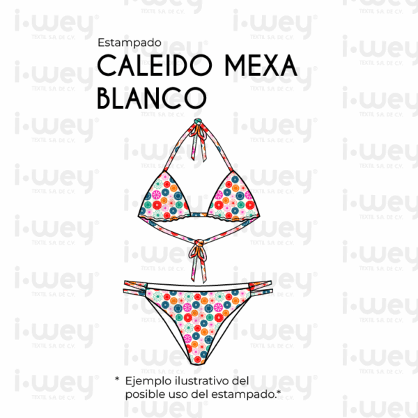 Estampado Caleido Mexa blanco