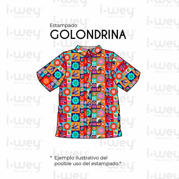 Estampado Golondrina