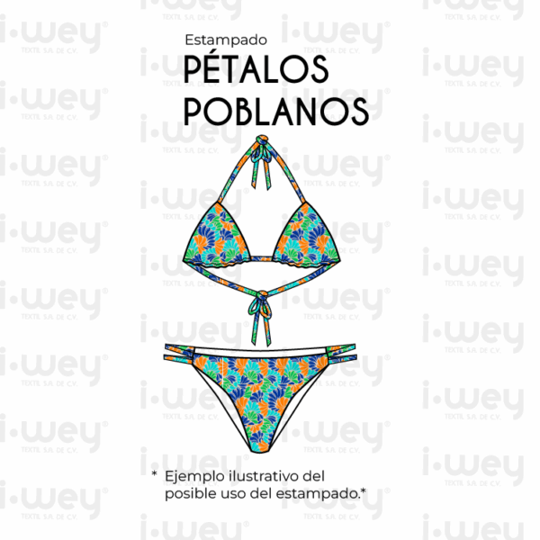 Estampado Pétalos Poblanos