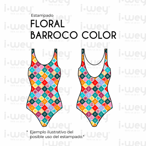 Estampado Floral Barroco color