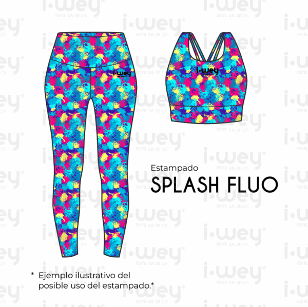 Estampado Splash Fluo