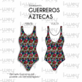 Estampado Guerreros Aztecas