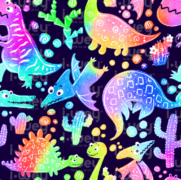 Estampado Jurassic museum