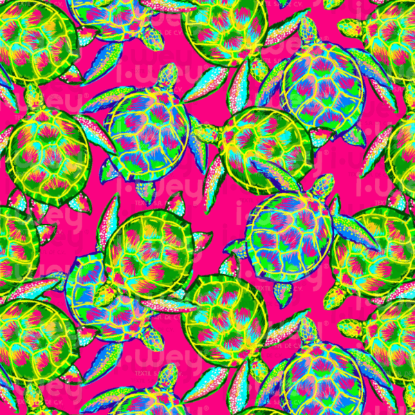 Estampado Tortuguillas pink