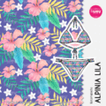 Estampado Alpinia lila