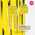 Estampado Amarillo rayas negras