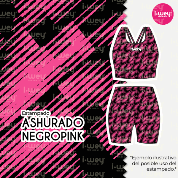 Estampado Ashurado Negropink