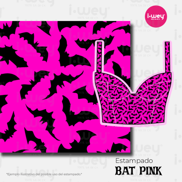 Estampado Bat pink