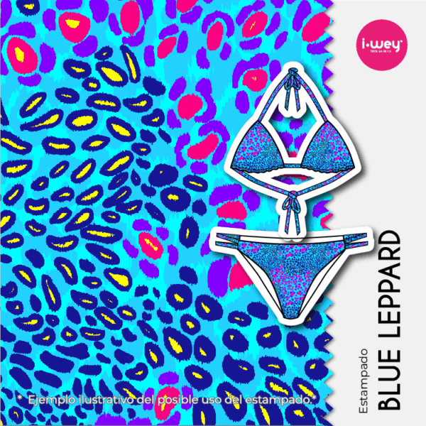 Estampado Blue Leppard
