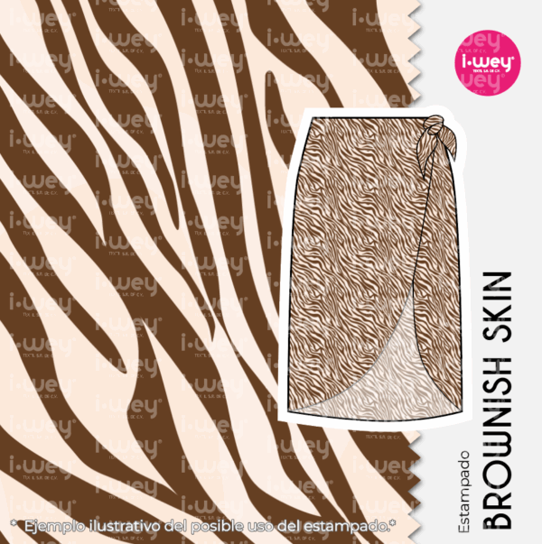 Estampado Brownish skin