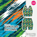 Estampado Camuflaje diagonal