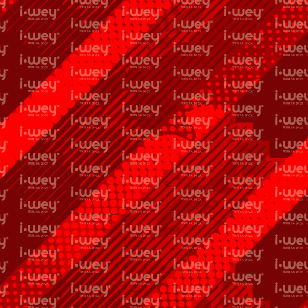 Estampado Diagonal Rojo