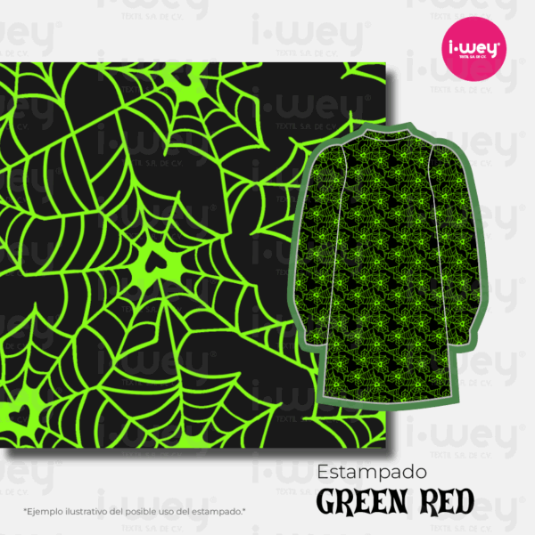 Estampado Green red