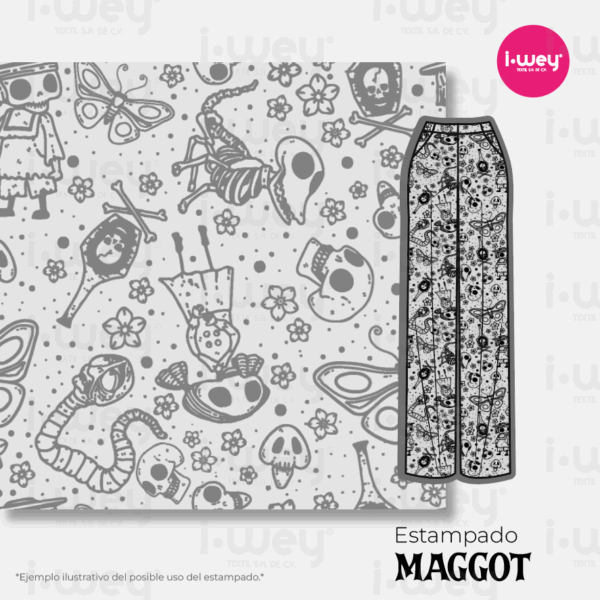 Estampado Maggot