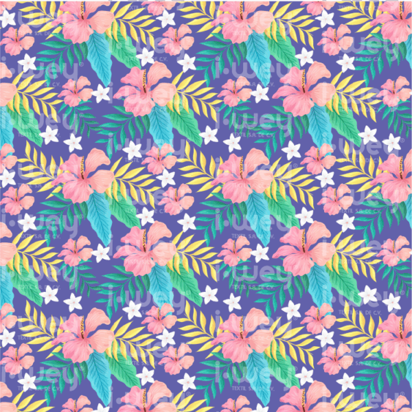 Estampado Alpinia lila