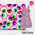 Estampado Ojos locos