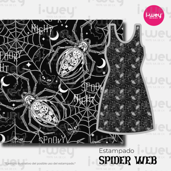 Estampado Spider web