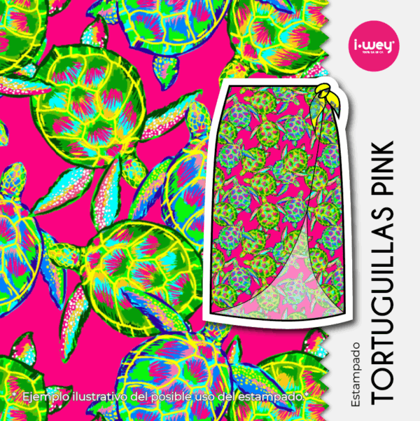 Estampado Tortuguillas pink