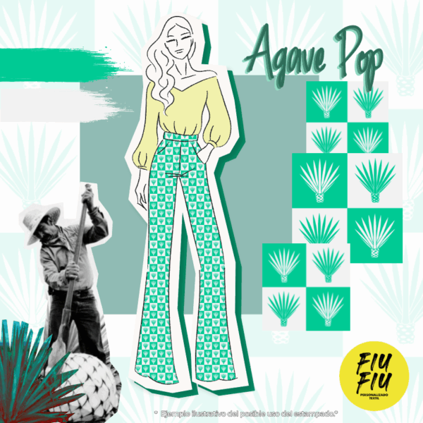 Estampado Agave pop