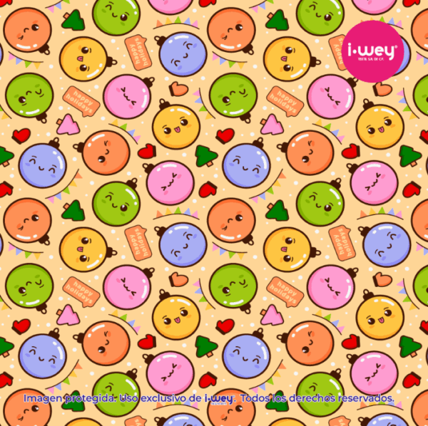 Estampado Cute Spheres