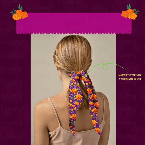 Estampado Cempasúchil Fluo