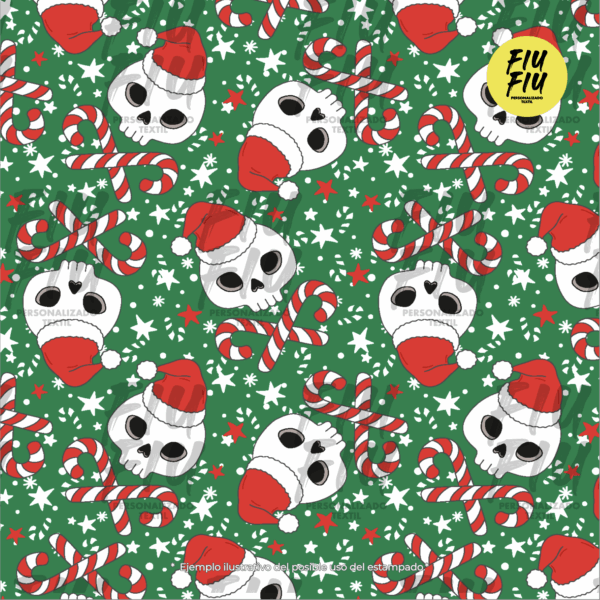 Estampado Craneo Festivo