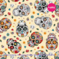 Estampado Calavera Festiva