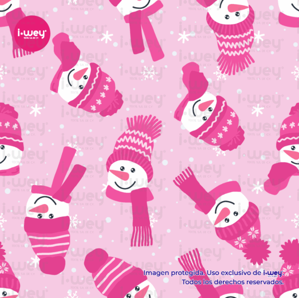 Estampado Pink Snowman