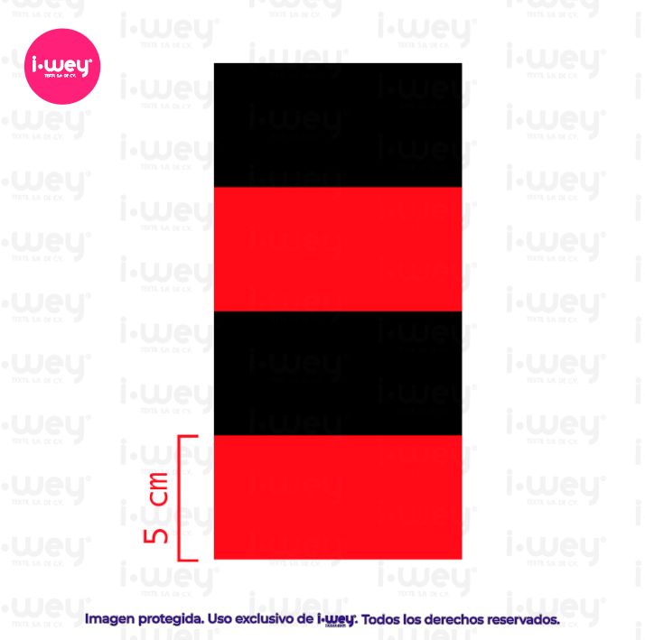 Estampado Rayas Blackred