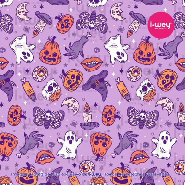 Estampado Halloween Lila
