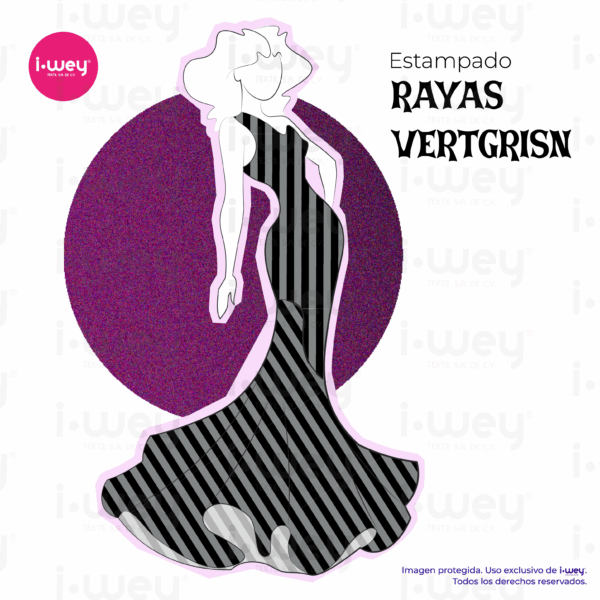 Estampado Rayas Vertgrisn