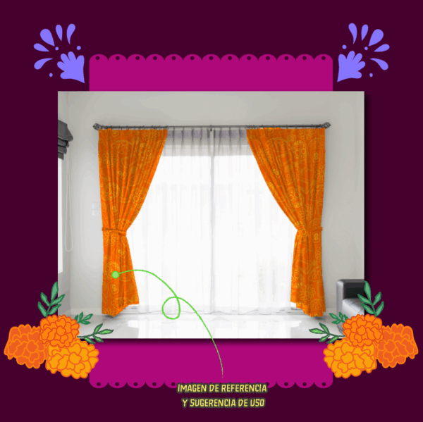 Estampado Ofrenda Naranja