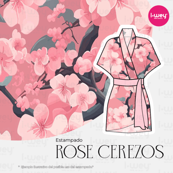 Estampado Rose Cerezos