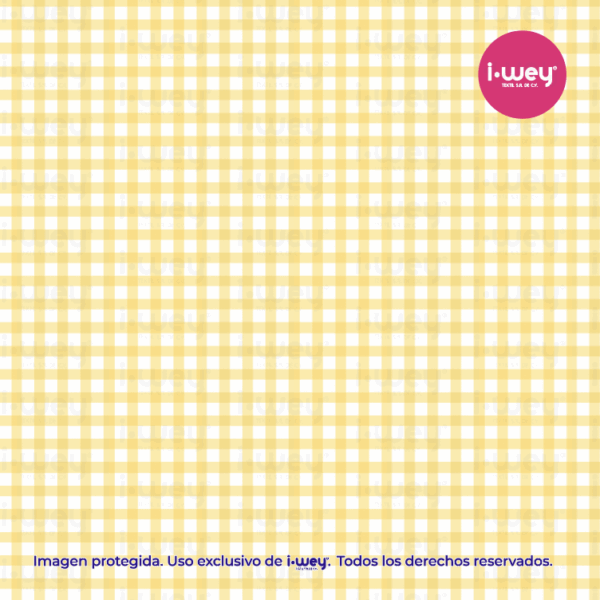 Estampado Cuadritos Amarillo