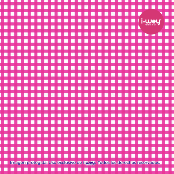 Estampado Cuadritos Fucsia