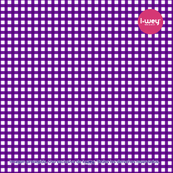 Estampado Cuadritos Morado