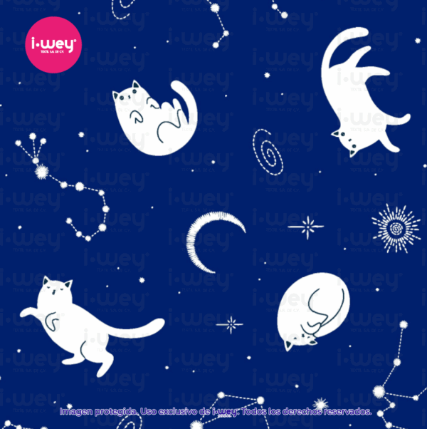 Estampado Gato Lunar