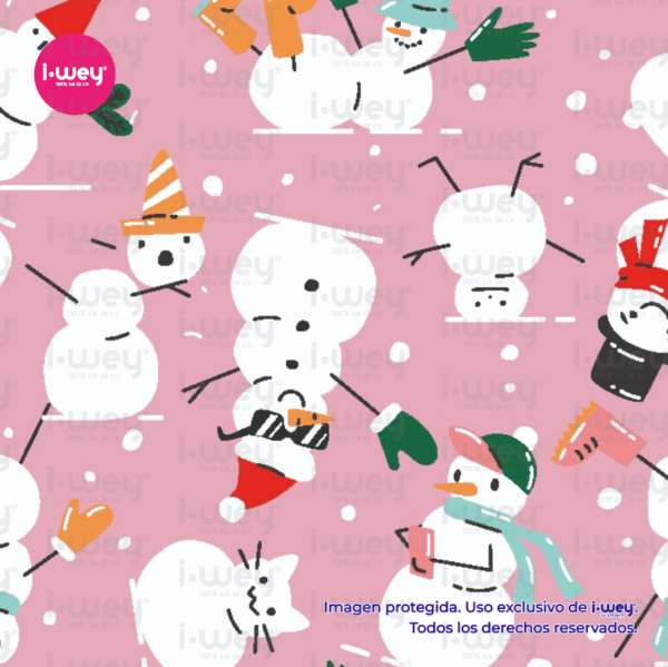 Estampado Happy Snowmen
