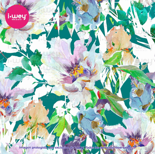Estampado Jardín Violeta