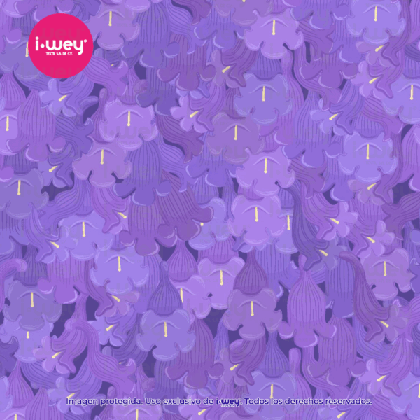 Estampado Lluvia de Jacaranda