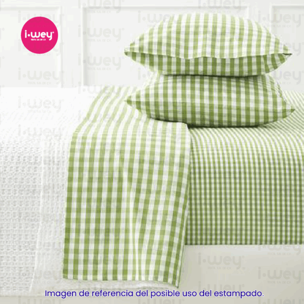 Estampado Cuadritos Verdes