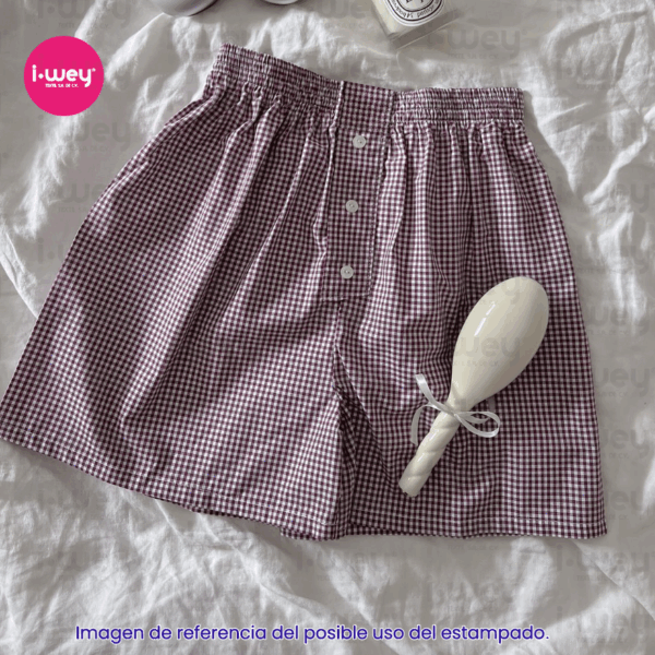 Estampado Cuadritos Purple