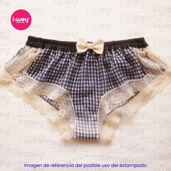 Estampado Cuadritos Morado