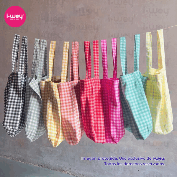 Estampado Cuadritos Fucsia