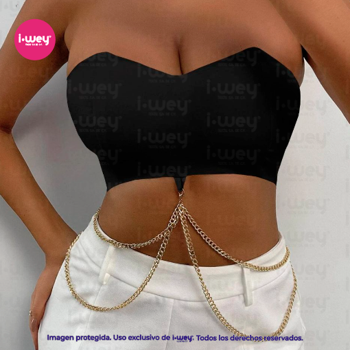 Cadena Doble Eslabón Dorada 3mm