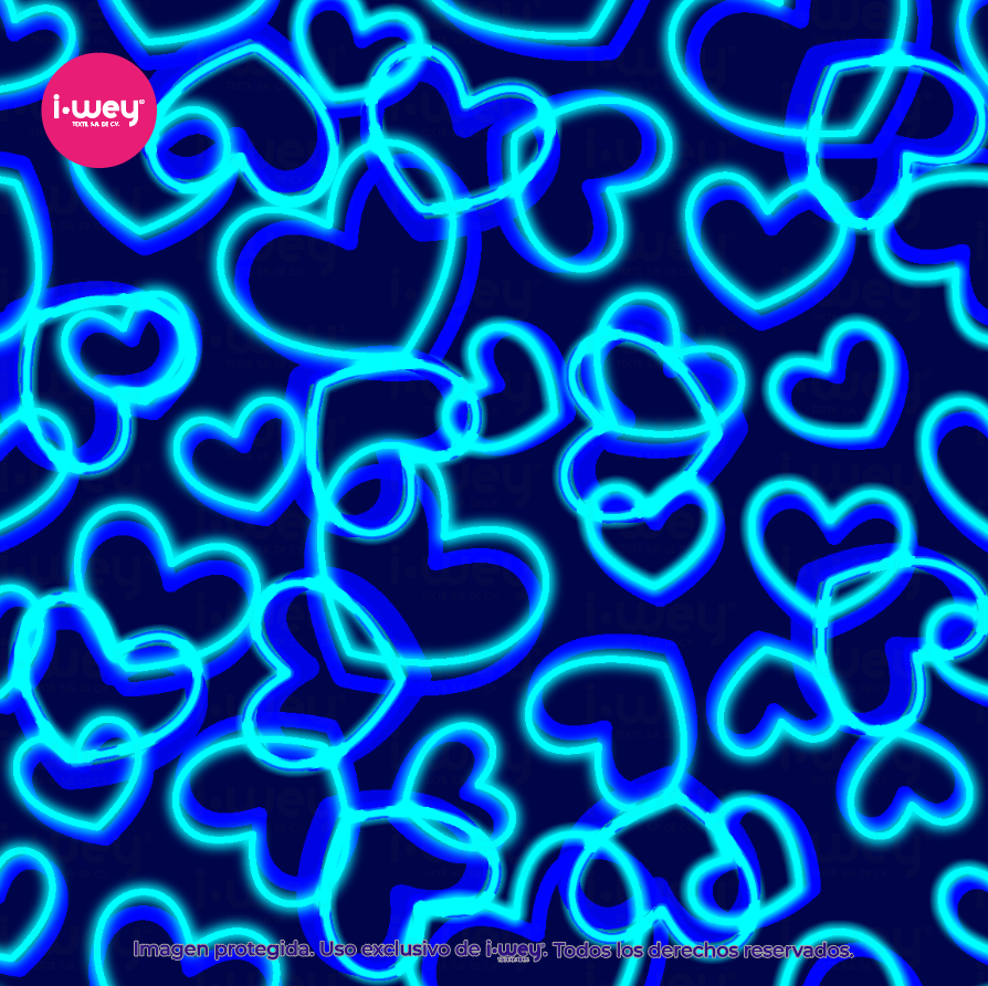 Estampado Electric Blue